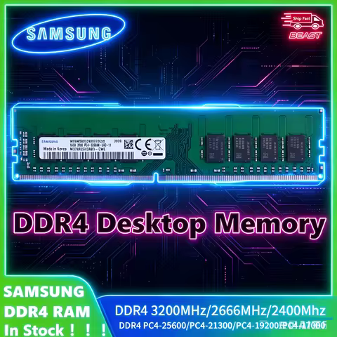 SAMSUNG Desktop Memoria DDR4 DIMM Ram 16GB 8GB 4GB 2133MHz 2400MHz 2666Mhz 3200MHz Memory U-DIMM Hig