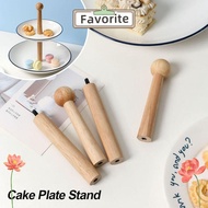FAVORITEGOODS Cake Plate Stand, 2 Tier Wood Cake Stand,  3 Tier Desserts Holder Wedding Party