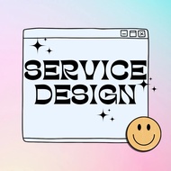 Service Simple Design Logo/Banner/Bunting