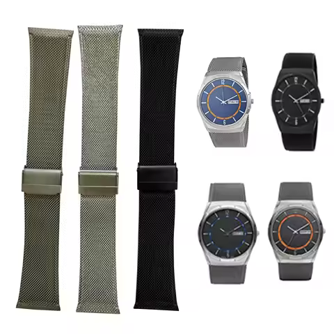Replacement Watch Band for Skagen Unisex Watch with Screw slim strap 28mm-22mm
