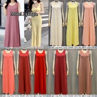 Casual Singlet Long Dress Jubah Cotton / Long Dress Cotton Ready Stock Borong Murah