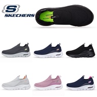 Skechers_ Arch-Fit รองเท้าผ้าใบลําลอง ส้นแบน ผ้าตาข่าย เหมาะกับการวิ่ง เล่นกีฬา สีดํา ฟ้า ชมพู เทา สําหรับสตรี ผู้ชาย 911