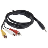 3.5mm TV Cable Jack to 3 RCA Adapter AV Converter Cable 1.2 M 4FT-Intl