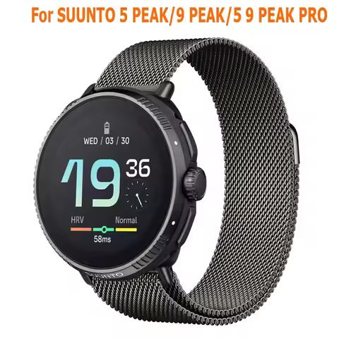 Milanese Loop Bracelet for SUUNTO 9 PEAK Pro/9 PEAK DLC/5 PEAK/VERTICAL Band for SUUNTO RACE/ 5 PEAK