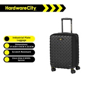 CAT Industrial Plate Luggage 20"/54CM CABIN SIZE BLACK TSA Lock & Scratch Resistant