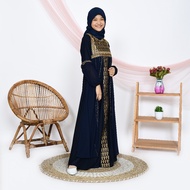 Abaya Turki Anak Perempuan Baju Gamis Turkey Remaja Tanggung Hitam Warna Putih Mewah Terbaru 2023 | 