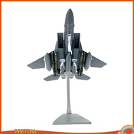 [PrettyiaSG] 1/100 F 15E Fighter Fighter Model Toy Aircraft Plane Model with Stand Miniature Fighter