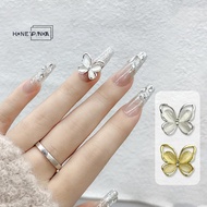 honeypanda 5pcs 's Eye Glitter Nail Enhancement Charms Butterflies Assortment Resin 3d Nail Art Deco