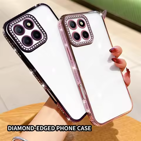 For Honor X8 5G X8a 4G X8b X6 Luxury Plating Dotting Craft Case X 8 A B 8a 8b 6 Highlight The Origin