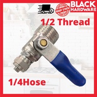 Black Hardware Kitchen RO Water Air Filter Purifier Air Diverter Faucet Valve Stopcock Kepala Paip D