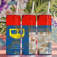 WD 40 Vintage Bottle Stainless Steel Tumbler Design Water Bottle 20z