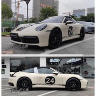 Porsche 911 Targa Unique Modified Car Sticker 718 992 Carrera Original Factory Cover Side Skirt Garl