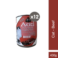 Aozi Organic Beef Cat Food in Can 430g (12 Cans)