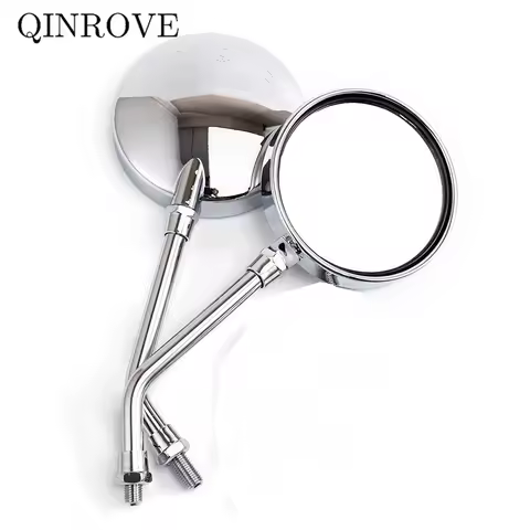 Motorcycle Rearview Mirrors 8/10MM ABS Cafe Racer Mirror For Aprilia Pegaso 650 SR 50 Tuono Kawasaki