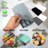 Quality Homes Silicone Ice Cube Trays 15 Slots Ice Cube Tray with Cover Reusable BPA Free Ice Cube M