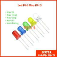 [Pack of 30] 3mm Color Coated LEDs including 3 Colors Red, Yellow, Green - F3 Led, Phi Led 3. F3Z Co