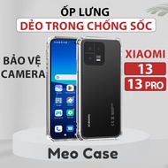 Xiaomi 13, Xiaomi 13 Pro Case, Shockproof Transparent Flexible TPU, Phone Case Protects The camera Bezel | Meo Case