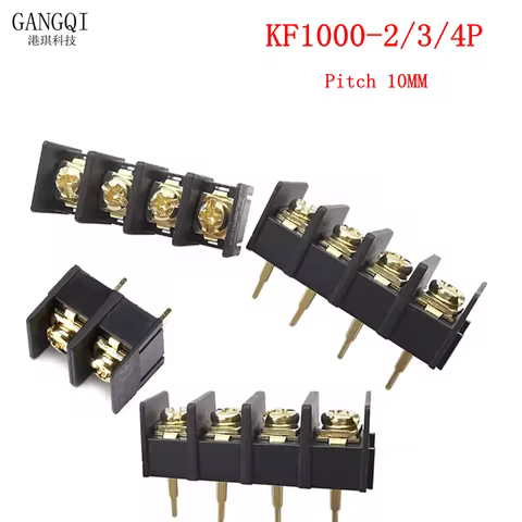 5Pcs KF1000 PCB Screw Terminals Block Connector 10.0mm Pitch 2/3/4Pin Straight Pin Barrier Terminal 
