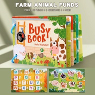 Tear Puzzle Infant Enlightenment Hook and Loop Quiet Cloth Book Early Education Children's Education
