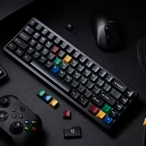 XVX Black Jade Cherry Profile PBT Keycaps Full Set (142-Keys) Translucent Keycaps (only keycap)