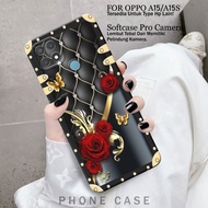 Oppo A15 Case A15s/ - Casing Oppo A15hp A15s/ - (frame flower) - Case hp - Casing hp - Oppo A15 Soft