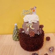 || X'mas || VERNITA - 雙層蛋糕花 ,字卡可替換英文生日快樂