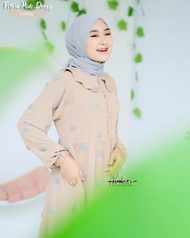 GAMIS CRINKLE POMPOM PREMIUM/GAMIS MIDI DRESS POMPOM