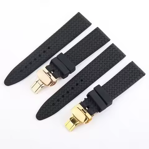 Rubber Watch Strap for Chopin Chopard Series Sports Mechanical Men Silicon Watch Band Accessories 21