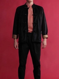 (JUN) เสื้อคลุมกำมะหยี่ทรงจีน รุ่น YANG