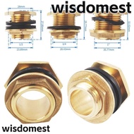 WISDOMEST Pipe Joint, Fitting Nut 1/2" 3/4" 1" Hose Barb, Durable Brass Male Thread Fish Tank Adapter Coupler Connector Adapter Water Tank