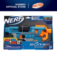 Nerf Elite 2.0 Commander RD-6 Blaster, 12 Official Nerf Darts, 6-Dart Rotating Drum, Tactical Rail, 