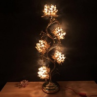 Buddhist lamps, five-petal flower lamps, three-petal lotus lamps, long-lasting lamps for Buddhist sh