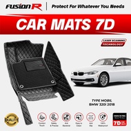 Fusion R 7D Car Carpet bmw 320i 2018 Premium Full Set Luggage Car Carpet Custom FIT Mats