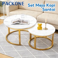 PACKONE 2-In-1Coffee Tables Set - Meja Lipat Meja Kopi Side Table