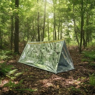 Emergency Tent with Aluminum Foil Reflective Emergency Survival Tent Survival Shelter Compact Foldab