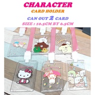 CHARACTER CARD HOLDER*INSLOT 2 CARD*KEY*EZ LINK*STATIONERY*PASS CARD*LONG LANDYARD*