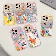 OPPO RENO 5 5F F19 PRO 7 8 7Z 8Z 8T 11F 12 12F 13F 14 14F PRO 3D Printed Mirror Zootopia Cute Silico