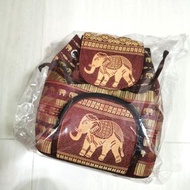 購至 泰國 大象 背包 女生 男生 中性 書包 背囊 purchase in Thailand elephant backpack bag women men