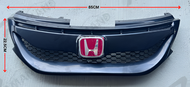 Honda City GM6 2014 2015 2016 Type R FK8 OEM Front Grill Grille Matte Black Gloss Black Carbon Look