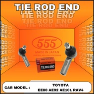 (2 PCS) 100% BRAND 555 JAPAN TIE ROD END SET SE-2651 FOR TOYOTA EE80 AE92 AE101 RAV4