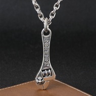 Chrome&Hearts S925 Sterling Silver Wrench Pendant Men's Necklace Personalized Hip Hop Trendy Neckla