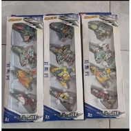 Diecast fighter plane set of 4
