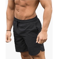 Solid Mens Swim wear under shorts Gym Dry Fit Shorts Running Gym Shorts men