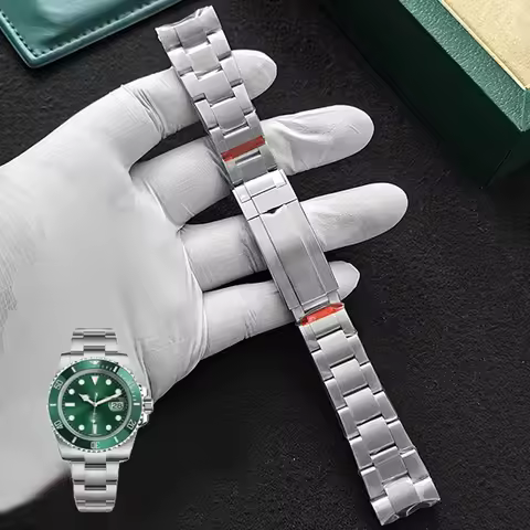 Watchbands For Rolex Air-King SUB DAYTONA Yacht-Master GMT Watch Strap glidelock Clasp 904L Stainles