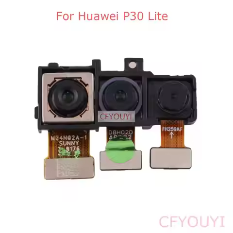 New Big Back Camera Module Replacement Part For Huawei P30 Lite 24MP 48MP Rear Main Back Camera Flex