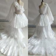 Girl'S Eco-Friendly Clothing Fashion Show Costume Handmade Material Fashion Show Diy Performance Cos