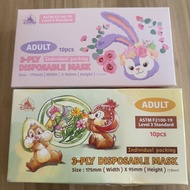 disney香港迪士尼樂園Hong Kong Disneyland Stella Lou星黛露露史黛拉兔 一次性口罩 chip and Dale奇奇蒂蒂鋼牙與大鼻Chip 'n' Dale䓫䓫與蒂蒂 