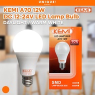 KEMI A70 12W DC 12 - 24V LED LAMP BULB | DAY LIGHT / WARM WHITE