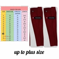 Maroon pants school uniform.kinder to highschool.up to plus size