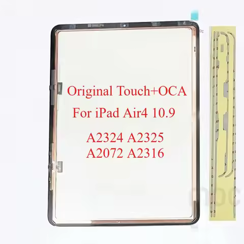 Ori New Glass Touch Screen Digitizer With OCA Frame Sticker For iPad Air 4 10.9 A2324 A2325 A2072 A2